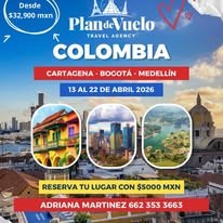 Promoción de viaje a Colombia con Plan de Vuelo